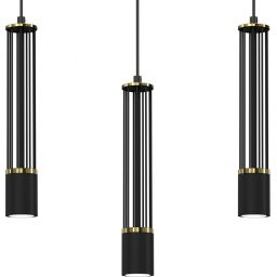 Milagro Estilo lampa wisząca 3x40W czarna MLP8410