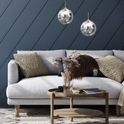 Milagro Reflex lampa wisząca 1x60W czarny/złoty MLP8414