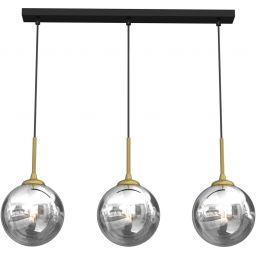 Milagro Reflex lampa wisząca 3x40W czarny/złoty MLP8415