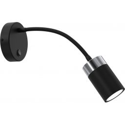 Milagro Joker Flex kinkiet 1x8W czarny/chrom MLP8534