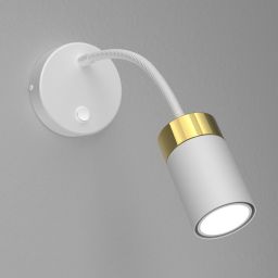 Milagro Joker Flex kinkiet 1x8W biały/złoty MLP8535