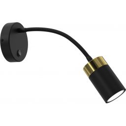 Milagro Joker Flex kinkiet 1x8W czarny/złoty MLP8536