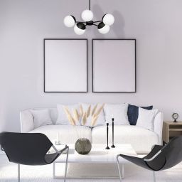 Milagro Sfera lampa podsufitowa 5x40W czarna MLP8866