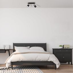 Milagro Joker lampa podsufitowa 2x8W czarna/chrom MLP911