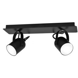 Milagro Pico lampa podsufitowa 2x40W czarna MLP995