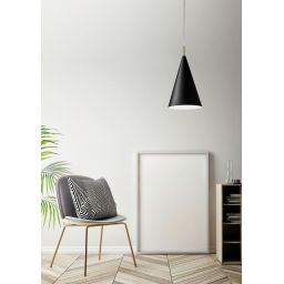 Miloox Samoi lampa wisząca 1x40 W biała-czarna 1744.110