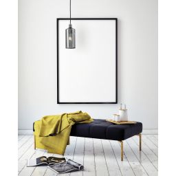 Miloox Ebe lampa wisząca 1x40W czarna/przydymiony 1744.13