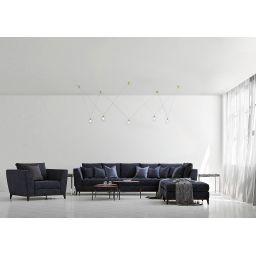 Miloox Aladino lampa wisząca 5x40W złota/przezroczysta 1744.144