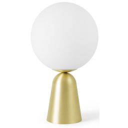 Miloox Lunar lampa stołowa 1x40W złota/biała 1744.151