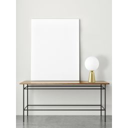 Miloox Lunar lampa stołowa 1x40W złota/biała 1744.152