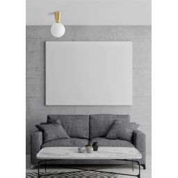 Miloox Lunar lampa podsufitowa 1x40W złota/biała 1744.154