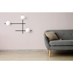 Miloox Mikado kinkiet 3x28W biały/czarny 1744.176