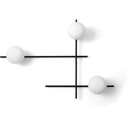 Miloox Mikado kinkiet 3x28W biały/czarny 1744.176
