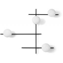 Miloox Mikado kinkiet 4x28W biały/czarny 1744.177