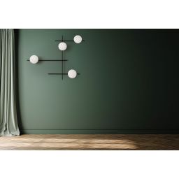 Miloox Mikado kinkiet 4x28W biały/czarny 1744.177