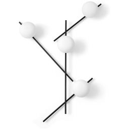 Miloox Mikado kinkiet 4x28W biały/czarny 1744.177