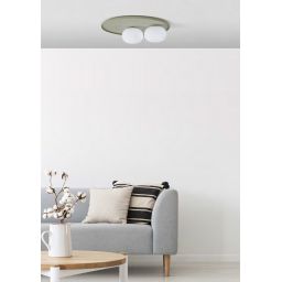 Miloox Pot kinkiet 2x28W biały/szary 1744.181