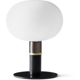 Miloox Mose lampa stołowa 1x28W czarna/biała 1744.196