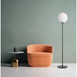 Miloox Jugen Black lampa stojąca 1x60W czarna/biała 1744.198