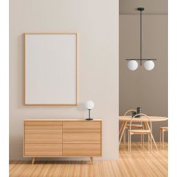 Miloox Jugen Black lampa podsufitowa 2x40 W biała-czarna 1744.200