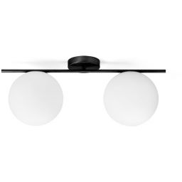 Miloox Jugen Black lampa podsufitowa 2x40W czarna/biała 1744.201