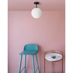 Miloox Jugen Black lampa podsufitowa 1x40W czarna/biała 1744.202