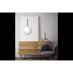 Miloox Jugen Black lampa wisząca 1x40W czarna/biała 1744.205