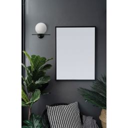 Miloox Jugen Black kinkiet 1x40W czarny/biały 1744.207