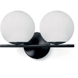 Miloox Jugen Black kinkiet 2x40W czarny/biały 1744.208