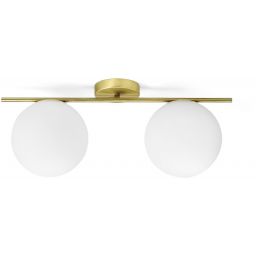 Miloox Jugen lampa podsufitowa 2x40W złota/biała 1744.65