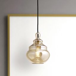 Miloox Adone lampa wisząca 1x40W żółta/czarna 1744.15