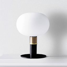 Miloox Mose lampa stołowa 1x28W czarna/biała 1744.196