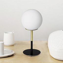 Miloox Jugen lampa stołowa 1x40W czarna/biała/złota 1744.63