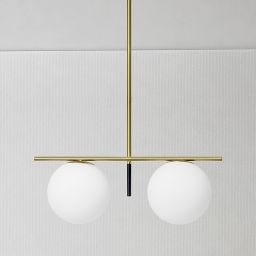 Miloox Jugen lampa podsufitowa 2x40W złota/biała 1744.64