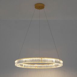 Moosee Liberty lampa wisząca 1x42 W przezroczysta-złota MSE010100174