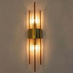 Moosee Amanda kinkiet 2x40 W przezroczysty-złoty-pomarańczowy MSE010100263