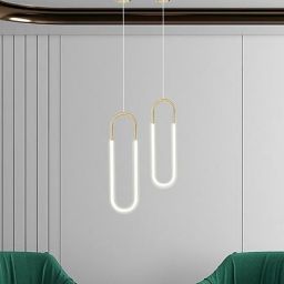 Moosee Puzo lampa wisząca 1x10 W przezroczysta-złota MSE010100253