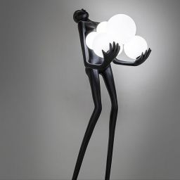Moosee Human lampa stojąca 6x30 W biała-czarna MSE010100326