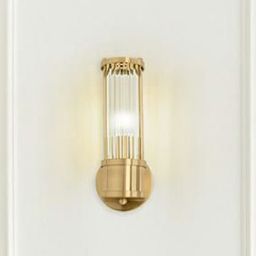 Moosee Pilar kinkiet 1x40W złoty/przezroczysty MSE010400192