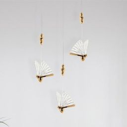 Moosee Butterfly lampa wisząca 1x5 W przezroczysta-złota MSE010100322