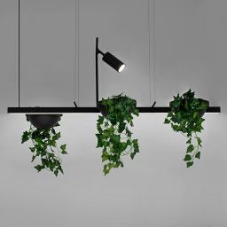 Moosee Plant Line lampa wisząca 2x17W LED czarna MSE1501100210