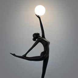 Moosee Human lampa stojąca 1x40 W biała-czarna MSE010100359