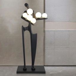 Moosee Human lampa stojąca 6x40W czarny/biały MSE010100381