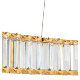 Moosee Liberty lampa wisząca 1x42 W złota-kryształ MSE010100175