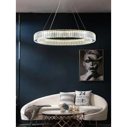 Moosee Liberty lampa wisząca 1x42 W złota-kryształ MSE010100175