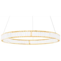 Moosee Liberty lampa wisząca 1x42 W złota-kryształ MSE010100175