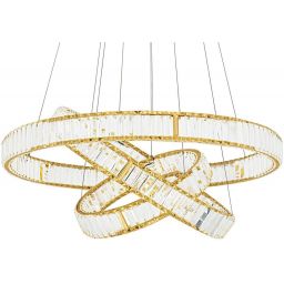 Moosee Liberty lampa wisząca 1x62,6 W złota-kryształ MSE010100176