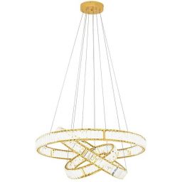 Moosee Liberty lampa wisząca 1x62,6 W złota-kryształ MSE010100176