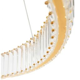 Moosee Liberty lampa wisząca 1x62,6 W złota-kryształ MSE010100176