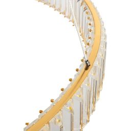 Moosee Liberty lampa wisząca 1x62,6 W złota-kryształ MSE010100176